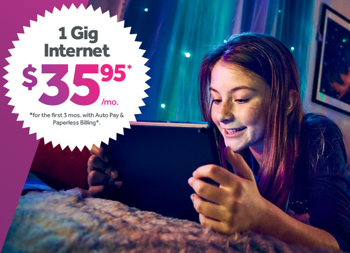 1 Gig Internet $35.95/mo