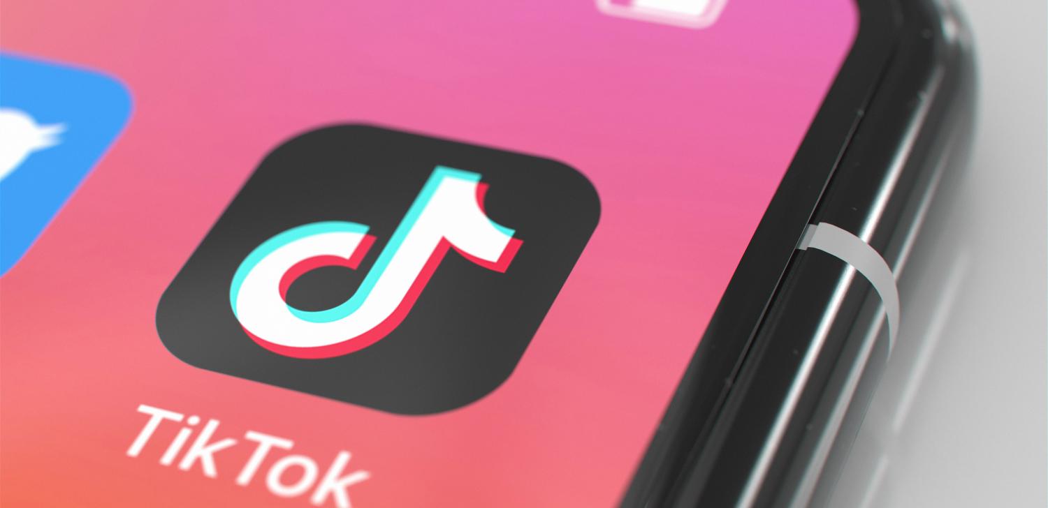 TikTok app icon on smart phone screen